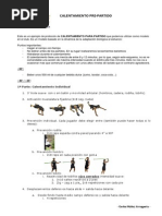 Esquema Calentamiento Pre-Partido