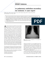 Bilateral Massive Pulmonary Embolism Secondary To Decompression Sickness: A Case Report