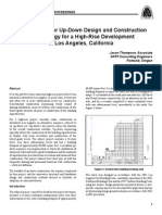 A Case Study For Up-Down Design and Construction Methodology For A High-Rise Development in Los Angeles, California