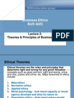 Lecture 2 - Ethical Theories of Business Ethics