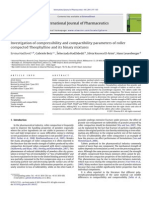 Investigation of Compressibility and Compactability Parameters of Roller Compacted Theophyline and Its Binary Mixtures