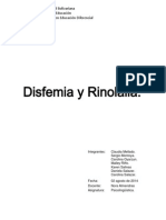 Disfemia y Rinolalia