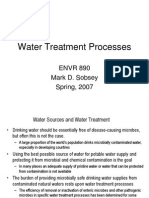 Water Treatment Processes: ENVR 890 Mark D. Sobsey Spring, 2007