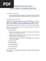 Guia para Habilitación Como Conductor Nautico