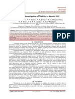 Numerical Investigation of Multilayer Fractal FSS