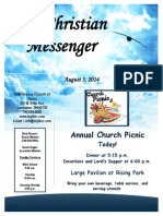 The Christian Messenger: Annual Church Picnic