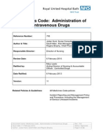 Administration of Intravenous Drugs