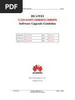 HUAWEI Y210-0100V100R001C00B856 Software Upgrade Guideline