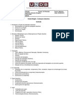 Estudo Dirigido - Instalações Industriais - 2014.1