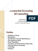 Premarital Screening &counseling 2014