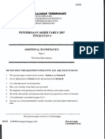 Peperiksaan Akhir Tahun 2007 Tingkatan 4: Jabatan Pelajaran Terengganu