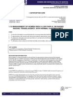 1.12 Management of Women With A Low Papp-A, or Raised Nuchal Translucency, With Normal Chromosomes