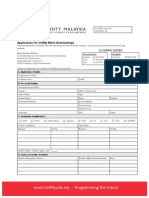 UniMy Merit Scholarship Form