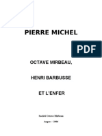 Pierre Michel, "Octave Mirbeau, Henri Barbusse Et L'enfer"