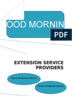 Privatisation of Extension Service Providers