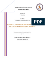 Reporte de Practica 5. Circuito de Disparo para TRIAC