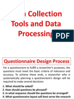 Data Collection Tools and Data Processing