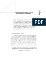 GAIGER, L. I. G. A Economia Solidária Diante Do Modo de Produção Capitalista PDF