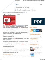 Como Recuperar o Boot (Grub) Do Ubuntu Após Instalar o Windows