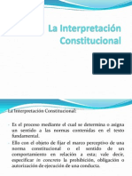 La Interpretación Constitucional