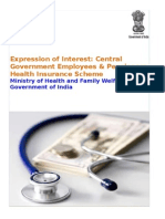 Expression of Interest: Central Government Employees & Pensioners Health Insurance