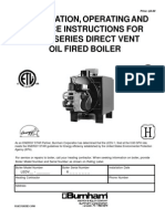 Burnham LEDV Oil Boiler OM