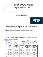 Design of CMOS Analog Integrated Circuits: Franco Maloberti