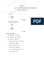 Appendix: 12 The Calculations of Mean Score (M) and Standard Deviation (SD) of The Students' Writing Test On The First Cycle 1. Mean Score (M)