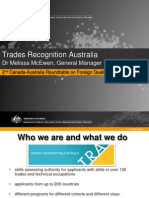 Trades Recognition Australia