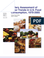 USDA's Dietary Assesment of America - 1970 vs. 2005