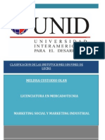 Clasificación de Las Instituciones Sin Fines de Lucro