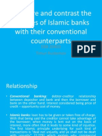 Compare and Contrast The Features of Islamic Banks With Their Conventional Counterparts