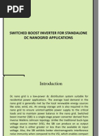 Switched Boost Inverter For Standalone DC Nanogrid Applications