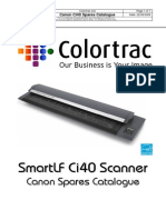 Colortrac smartLF Ci40 Parts Catalog