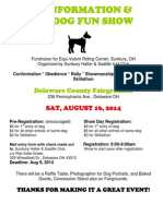 Dogs Show Registration Form