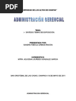 Sintesis Administracion Gerencial