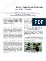 An FPGA-Based Software Defined Radio Platform For The 24GHz ISM Band