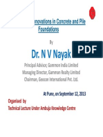 Dr. N V Nayak: Engineering Innovations in Concrete and Pile Foundations