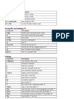 Starting VI: VI File VI +N File VI + File VI +/pattern File VI - R File