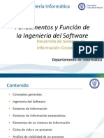 Fundamentos y Función de La Ingeniería Del Software