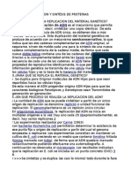 Replicación Del Adn y Sintesis de Proteinas 1