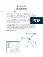 Lab Handout 3 DHCP DNS HTTP