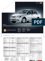 Ficha Tecnica Chevrolet Aveo Family 2013