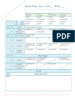 AO Weekly Schedule Year 1 