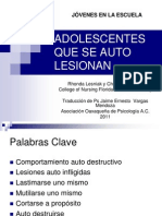 Adolescentes Autolesiones