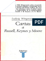 Wittgenstein Cartas A Russell Keynes y Moore