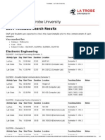 Timetable - La Trobe University