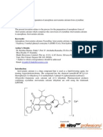 Process For The Preparation of Amorphous Atorvastatin Calcium From Crystalline Atorvastatin Calcium