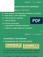 Anualidades e Indicadores Financieros