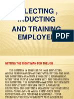 Selecting Inducting, and Training Employees